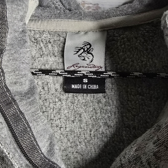 Legendary Whitetails Womens Gray Pullover Fleece Woth Pockets Size Small - Picture 3 of 6